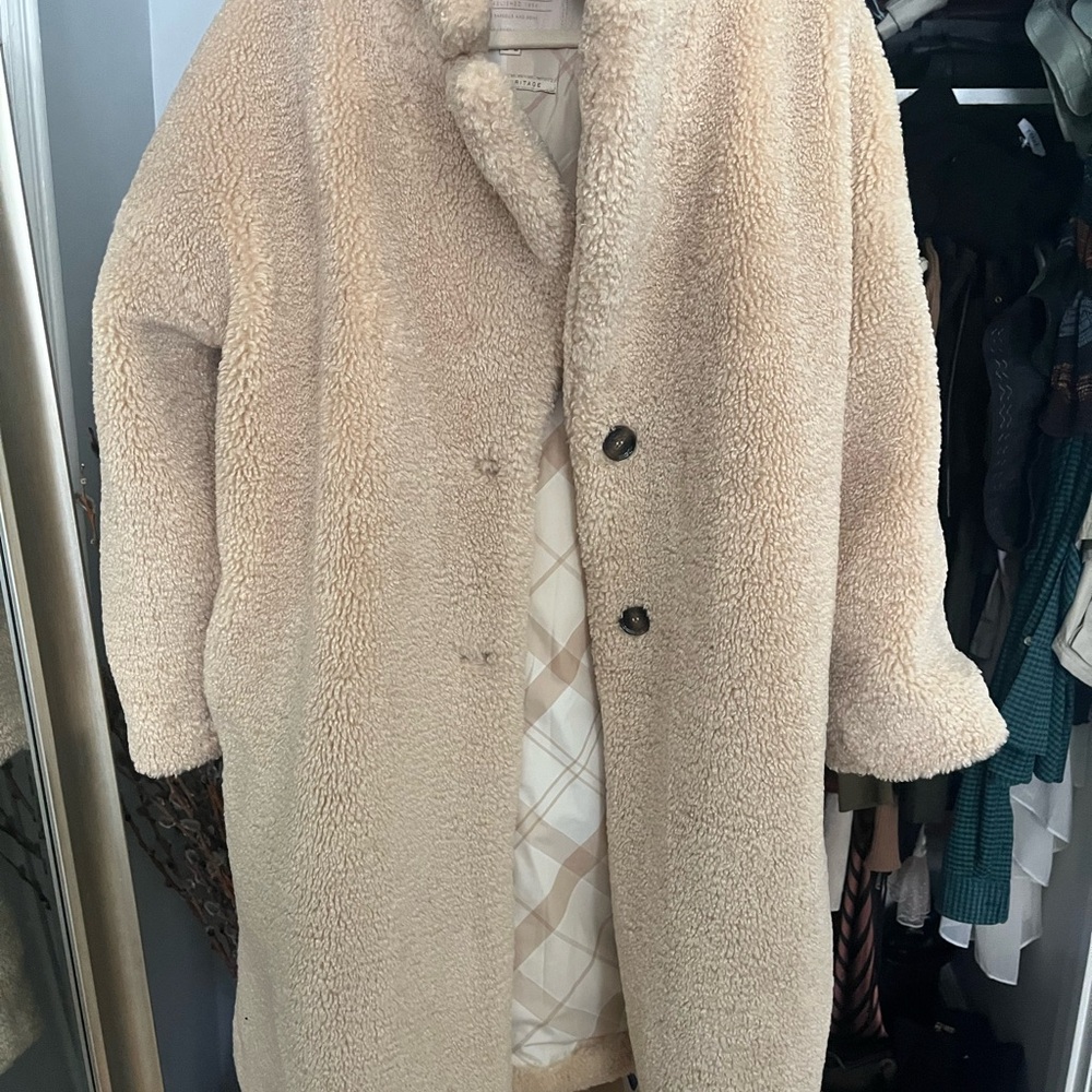Barbour Cream Teddy Coat